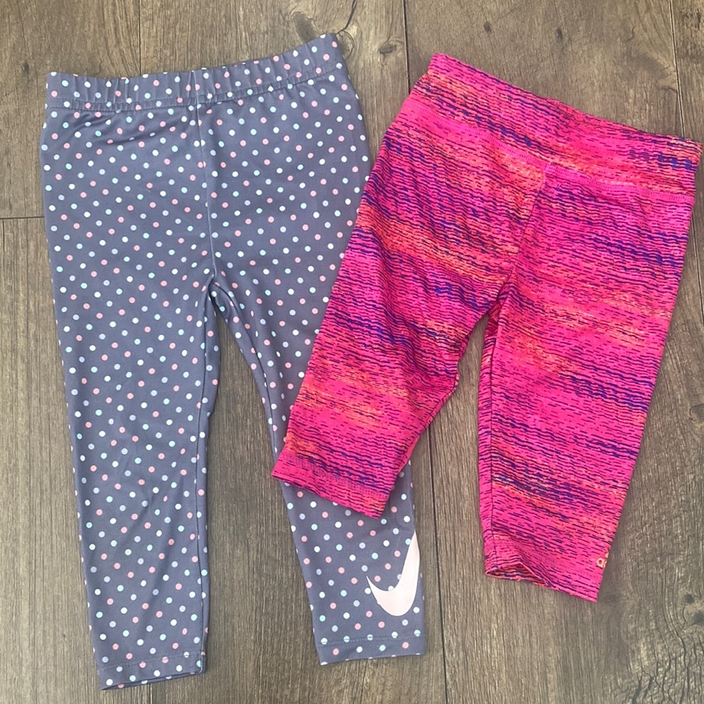 Nike and Adidas Girl’s Active Leggings 24 months/ 2t